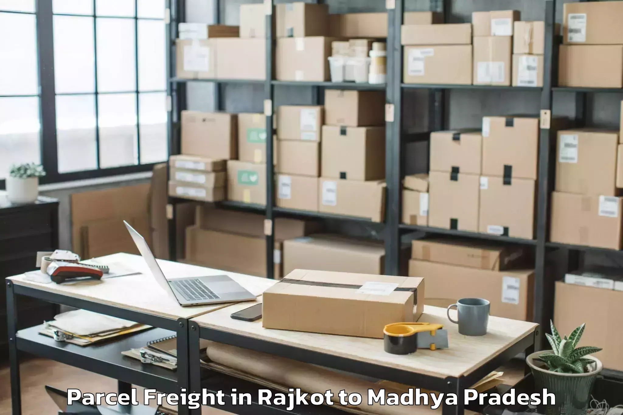 Affordable Rajkot to Pichhore Parcel Freight